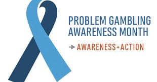 Problem gambling awareness ribbon image